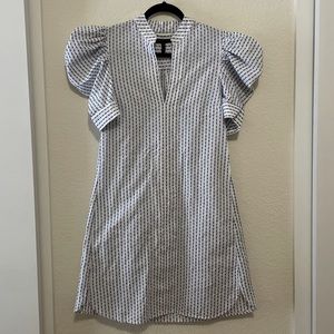 BCBGMaxAzria Puff Sleeve Shirtdress